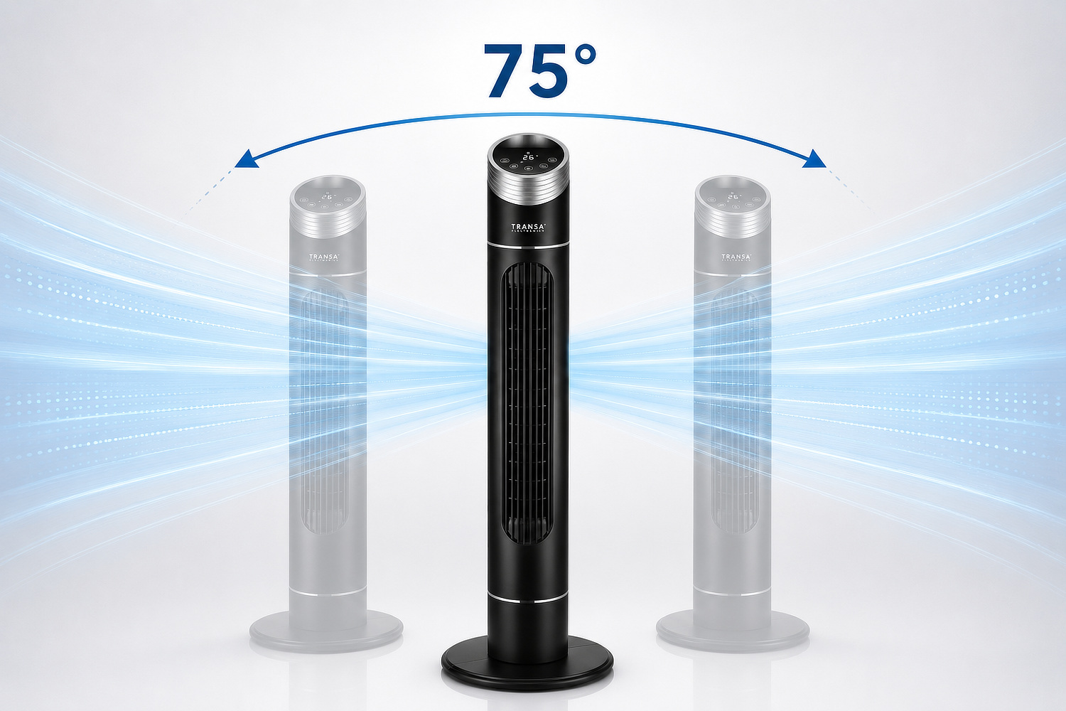 3 poziomy nawiewu wentylatora kolumnowego BlackFan Transa Electronics